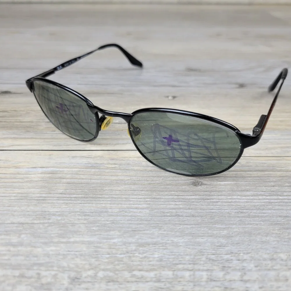 Ray-Ban Sunglasses RB 3003 W3079‎ Black Oval Frames Only Italy Men 50-19-135